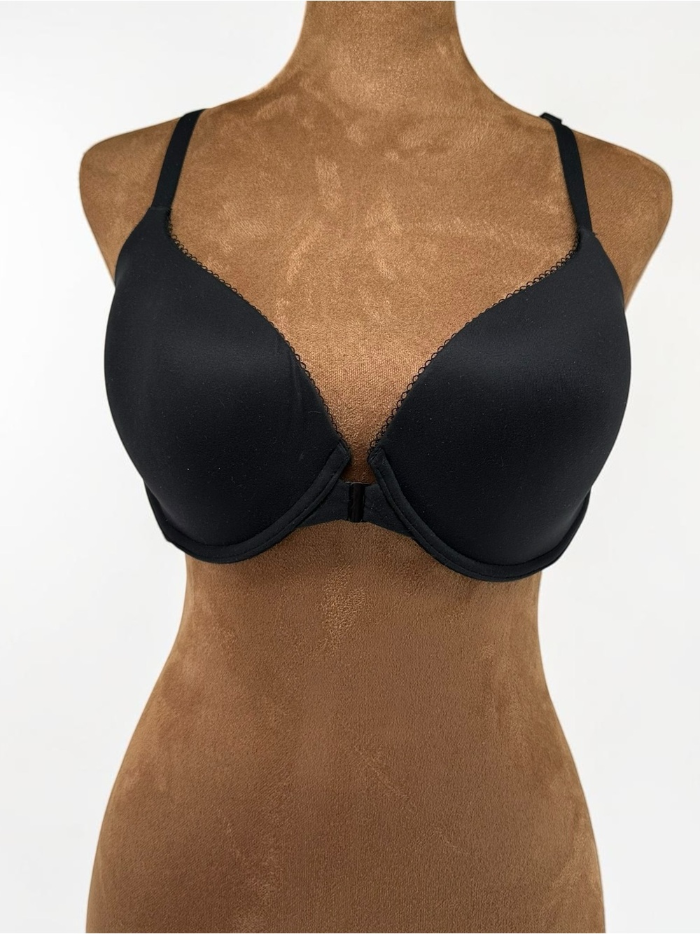 Victoria's Secret Black Front-Close T-Shirt Bra with Underwire